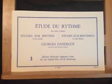 Dandelot etude rythme d'occasion  Rennes