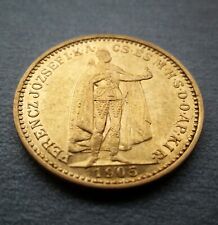 20 korona gold 1905 ferencz jozsefika magyar kiralysag excellent cond. na sprzedaż  PL