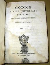 Codice civile universale usato  Italia