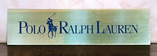 Cartel publicitario de exhibición de grandes almacenes Polo Ralph Lauren, tono dorado segunda mano  Embacar hacia Argentina