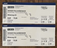 Gebraucht, Tickets wiener philharmoniker gebraucht kaufen  Berlin