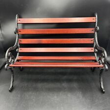 Used, UNBRANDED MINI WOODEN/ METAL BENCH GARDEN DECOR DOLL DECORATIVE BROWN BLACK for sale  Shipping to South Africa