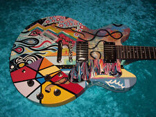Guitarra elétrica Epiphone Dot pintada à mão selvagem es 335 semi oca vintage comprar usado  Enviando para Brazil