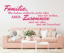 Wohnzimmer wandtattoo familie gebraucht kaufen  Wilster