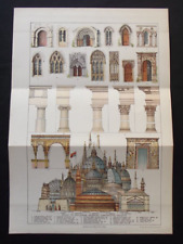 Antique print architecture for sale  HAYLING ISLAND