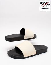 RRP€360 IH NOM UH NIT Leather Sandals US7 UK6 EU40 Logo Flat Made in Italy for sale  Shipping to South Africa
