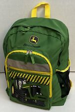 Mochila escolar infantil John Deere 12”x15”x5” verde/amarela e acabamento reflexivo, usado comprar usado  Enviando para Brazil