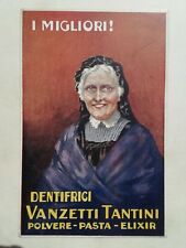 Cartolina pubblicitaria dentif usato  Roma