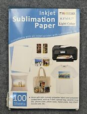 Light Color Sublimation Paper All Inkjet Printers A4 8.5X11 Inch 120 Gsm 100 for sale  Shipping to South Africa