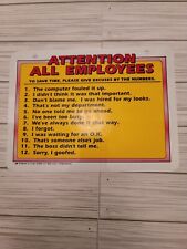 Humorous employee work for sale  Ransom