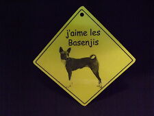 Pancarte aime basenjis d'occasion  Troyes