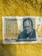 aa06 five pound note for sale  THORNTON-CLEVELEYS
