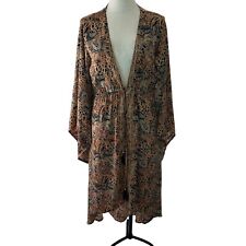 Usado, Vestido kimono vintage para mujer Tienda Ho talla única marrón cobre azul cachemira segunda mano  Embacar hacia Mexico