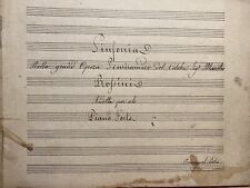 Antico manoscritto sinfonia usato  Genova