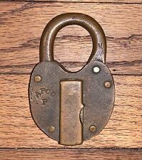 Vintage Brass APCO Padlock NO KEY for sale  Shipping to South Africa