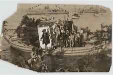 Used, Actors from COLUMBUS Play Off Board Boat. 1919 Press Photo Theater US SHIP for sale  Shipping to South Africa
