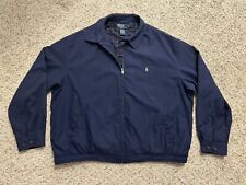 Polo Ralph Lauren Vintage Barracuda Bomber Jacket Navy Blue Men’s 2XB BIG for sale  Shipping to South Africa