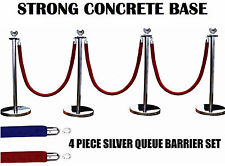 Silver queue barrier for sale  Shipping to Ireland