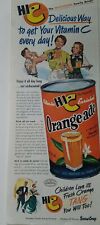 1950 Hi-C Orange-Ade Orange Boisson Frais Tang Vitamin C Chaque Jour Vintage Ad d'occasion  Expédié en France