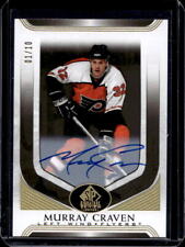 2020-21 UD SP Signature Legends Murray Craven Black Auto Autograph #1/10 Flyers for sale  Shipping to South Africa