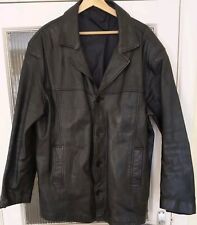 Leather jacket mens for sale  WORTHING