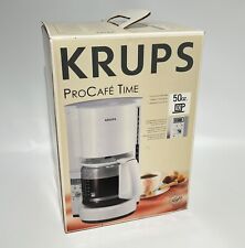 Cafetera programable KRUPS ProCafe Time 10 tazas F212 blanca caja abierta segunda mano  Embacar hacia Mexico