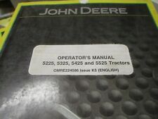 John Deere 5225 5325 5425 5525 Tractors Operators Manual for sale  Elk Creek