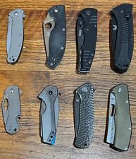 Used, Lot of 8 Folding Knives -  CRKT / Kershaw / SOG / Spyderco / Benchmade for sale  Shipping to South Africa