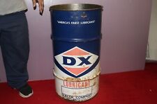 Large Vintage DX Sun Oil Co. Sunoco 27" Metal Barrel Drum Oil Can Sign for sale  Bloomington