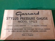 Garrard stylus pressure for sale  BOLTON