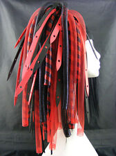 CYBERLOXSHOP REDWEB METALLIC CYBERLOX CYBER HAIR FALLS DREADS RAVE RED BLACK, used for sale  Shipping to South Africa