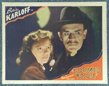 Usado, Cartão lobby original Doomed To Die '40 Boris Karloff Reynolds suspense mistério comprar usado  Enviando para Brazil