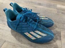 Used, NWD Adidas Adizero Team Football Cleats Big Mood Cyan Blue GX7892 Men's 10 for sale  Shipping to South Africa