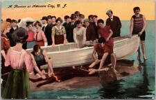 Postal ""A Rescue"" de los salvavidas/escena de playa ""Atlantic City de la década de 1910 segunda mano  Embacar hacia Argentina