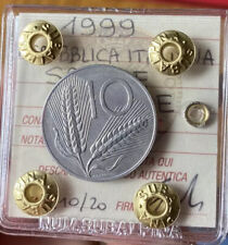 Usado, Moneda República Italiana 10 Livres Gavilla 1999 Sellada FDC Subalpina segunda mano  Embacar hacia Argentina