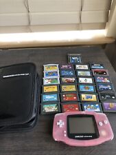 Usado, Paquete de juegos de sistema portátil rosa Nintendo Gameboy Advance GBA Mario Zelda segunda mano  Embacar hacia Argentina