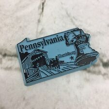Ímã de geladeira de borracha Pennsylvania Harrisburg lembrança de viagem colecionável  comprar usado  Enviando para Brazil