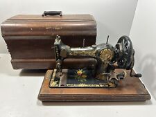 Vintage Jones Family C.S Sewing Machine With Case Spares Or Repairs, used for sale  Shipping to South Africa