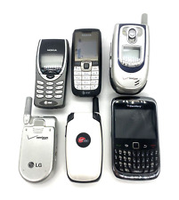 Set of 6 cell phones untested some flips,Nokia,Blackberry,Verizon,Virgin Oystr for sale  Shipping to South Africa