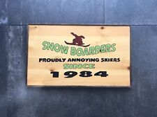 Vintage snowboard sign for sale  Edwards