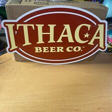 Usado, "Letrero de metal en relieve Ithaca Beer Co excelente estado, tamaño 17,5""x 10,5""" segunda mano  Embacar hacia Argentina