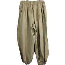 Hyun Mi Pants Womens Sz M Hakama Japan Beige Cotton Harem Tan Brown for sale  Shipping to South Africa