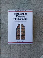 Dizionario critico teologia usato  Pescia