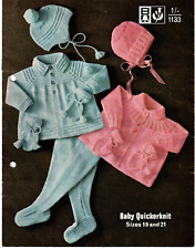 baby knitted knitting patterns for sale  UK