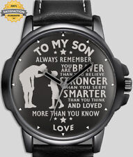 Reloj de pulsera To My Son Gift Always Remember hermoso texto único segunda mano  Embacar hacia Mexico