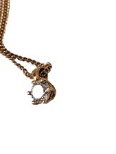 9ct Gold Chain 23cm Approx Folded And 18ct Gold Pendant /Diamond 0.35ct Approx for sale  Shipping to South Africa