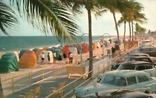 Used, Vintage Postcard Famous Cabana Lines Beach Car Parks Fort Lauderdale Florida FL for sale  Shipping to South Africa