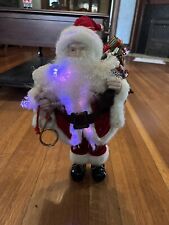 18” Fiber Optic Santa Claus Christmas Table Decor for sale  Kokomo