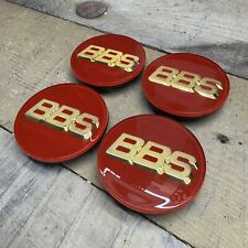 Juego de 4 tapas centrales BBS RS Logotipos rojo/dorado segunda mano  Embacar hacia Argentina
