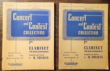 Clarinete/acompanhamento de piano - Coleção de concerto e concurso por Voxman 1948 comprar usado  Enviando para Brazil